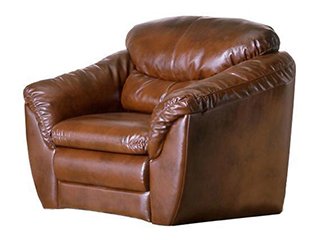 Кресло-кровать выкатное, спинка + спальное место из основной ткани (кожа+кожзам)