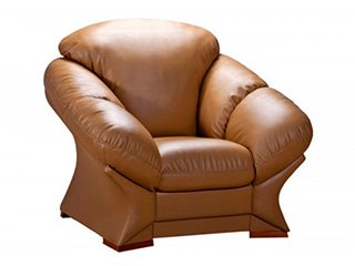 Кресло нераскладное (кожа+кожзам)
