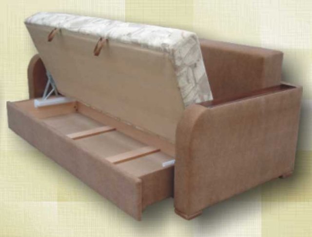 Купить диван «Бриз» деревянные подлокотники от мебельной фабрики «Веста- Мебель» в Москве дешево