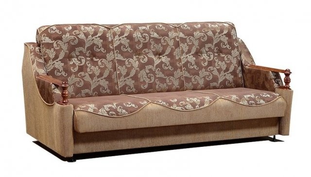 Купить диван «Вероника» деревянные подлокотники от мебельной фабрики«Веста» в Москве дешево