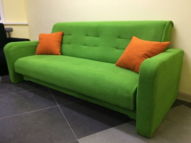 Купить диван «Милан зеленый ППУ» мебельной фабрики «Экономм» в Москве дешево